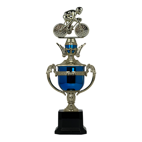 Trofeo de Copa con Figura Serie PC de Ciclismo